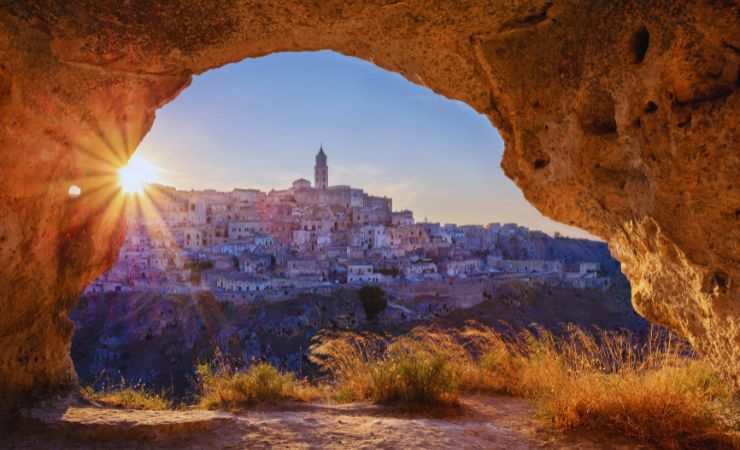 matera da una grotta