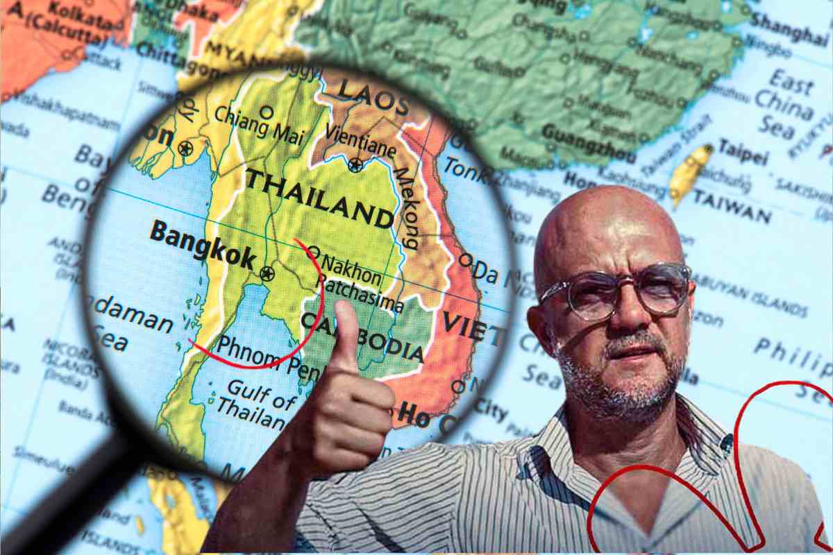 Cartina della Thailandia