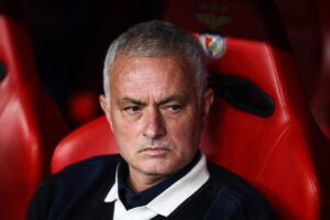 José Mourinho in primo piano