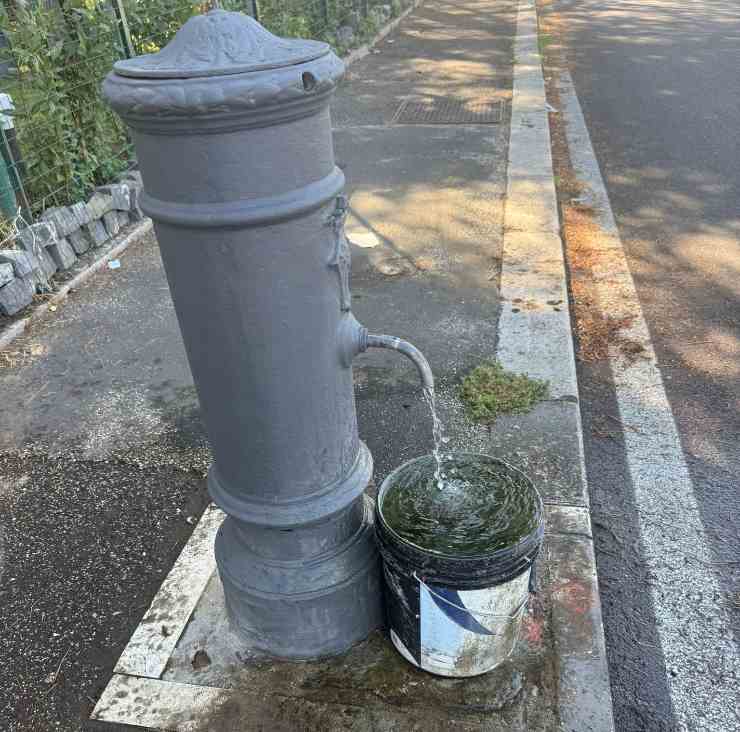 Uno dei tanti "Nasoni" presenti nella città di Roma