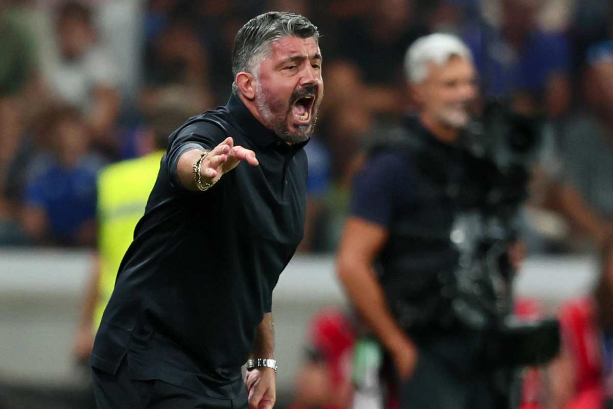 Gennaro Gattuso urla dalla panchina