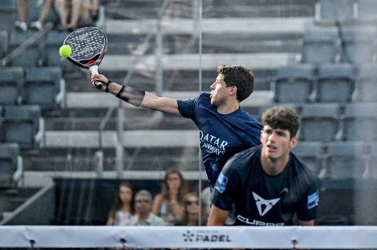Uno spaccato di un match di padel