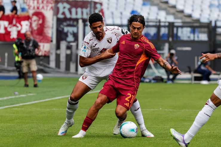 dybala in azione contro il torino