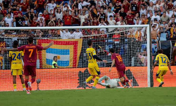roma segna contro il verona