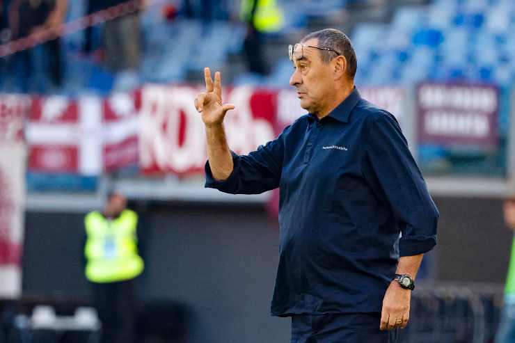 Maurizio Sarri in panchina
