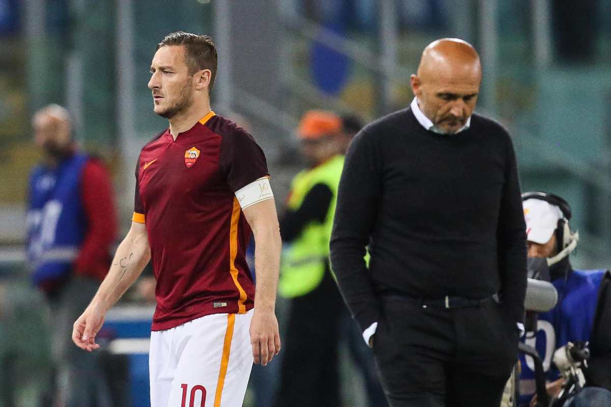 Francesco Totti e Luciano Spalletti ai tempi della Roma