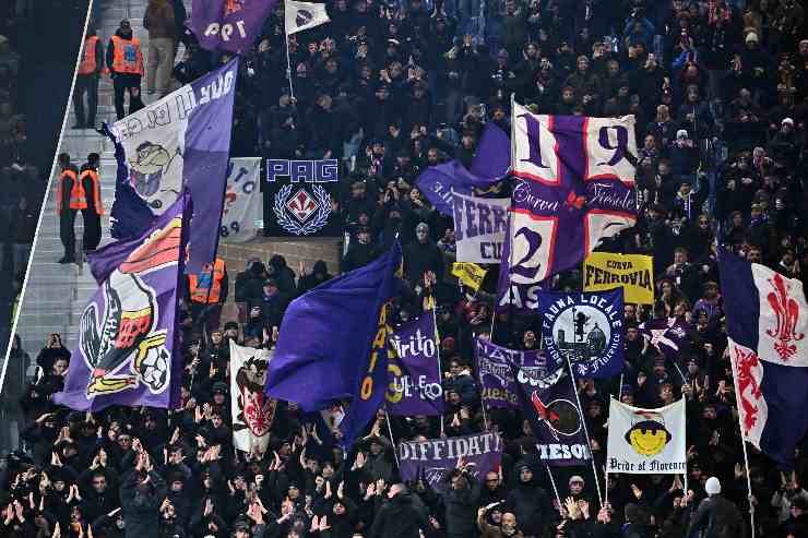 I Tifosi della Fiorentina allo stadio