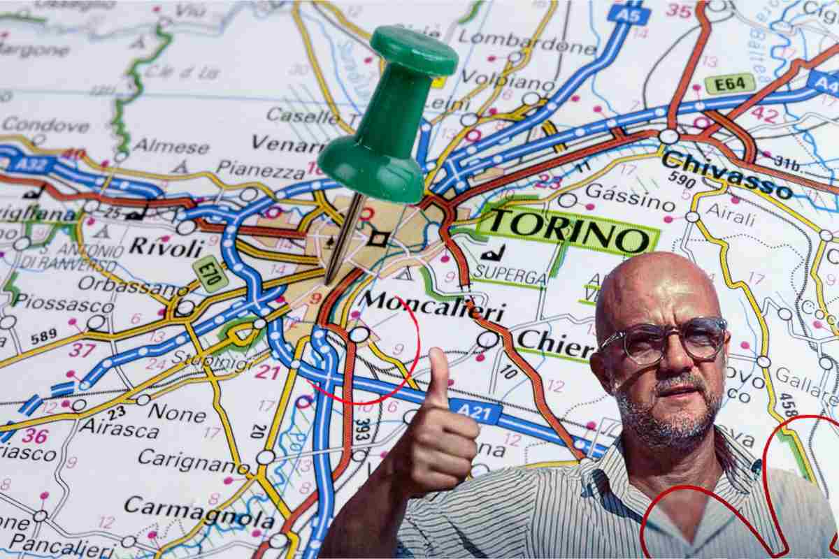 La cartina di Torino