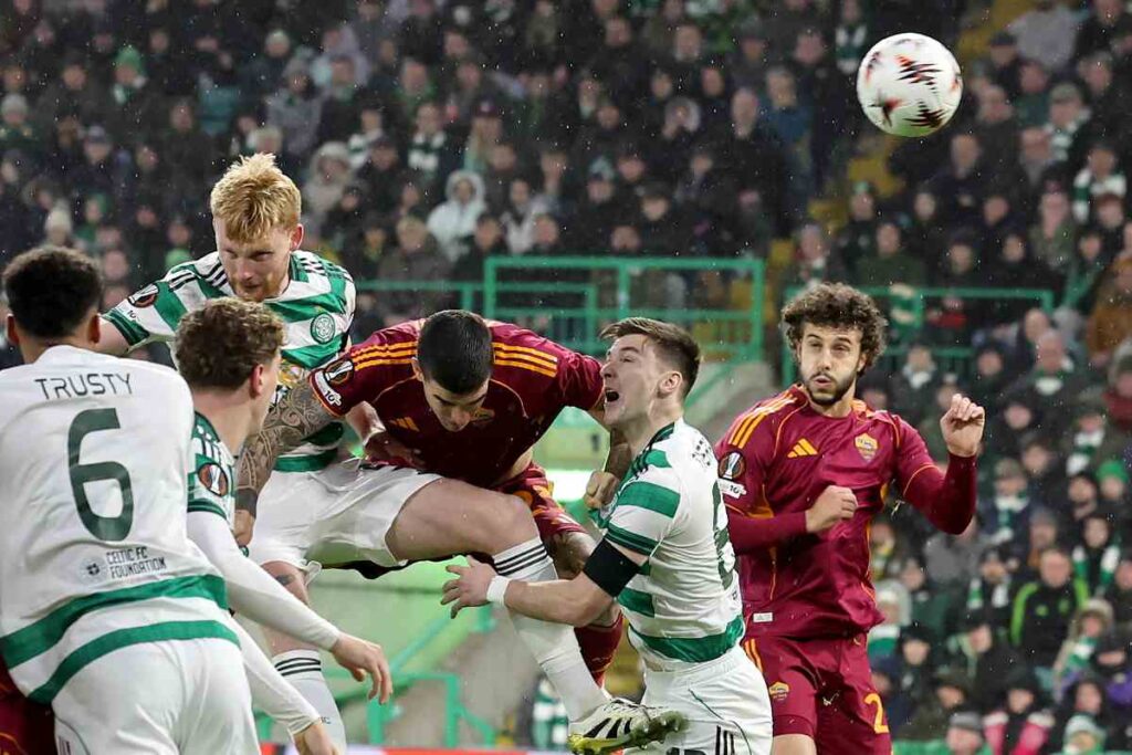 il gol della roma contro il celtic