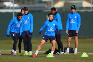 La squadra dell'Atalanta