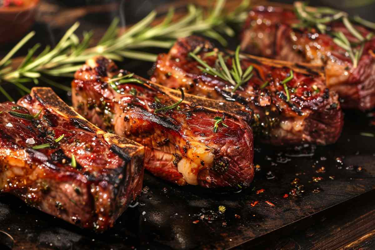 Una carne cucinata alla griglia