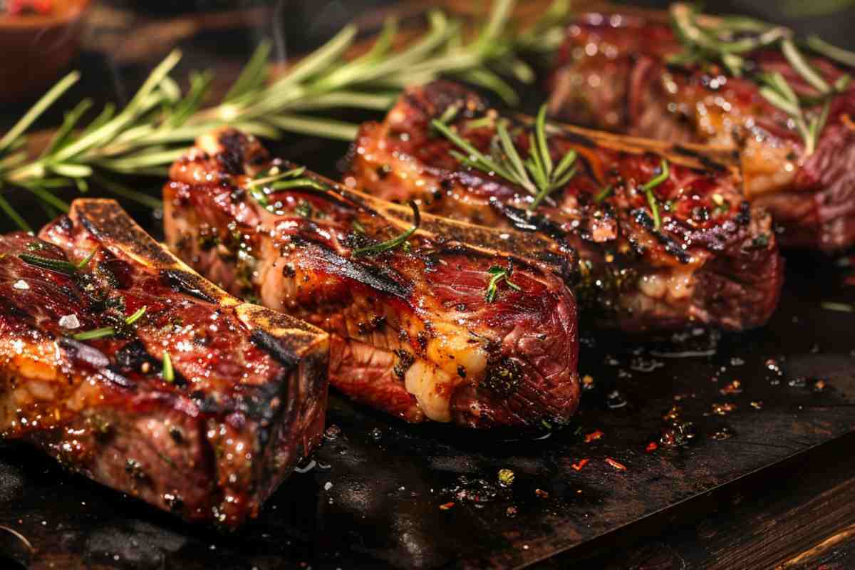 Carne cucinata sulla piastra