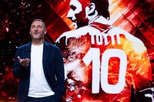 Francesco Totti in primo piano