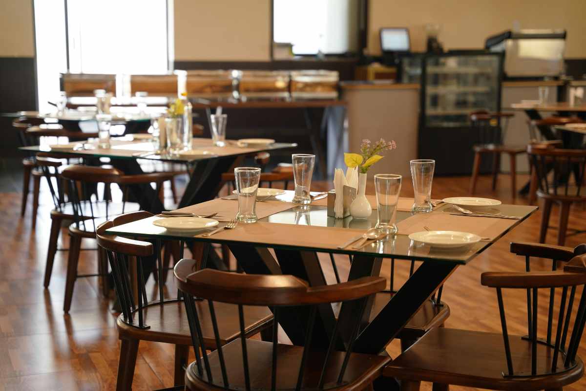 La sala interna di un Ristorante