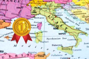 Una piantina dell'Italia