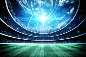 La foto di uno stadio