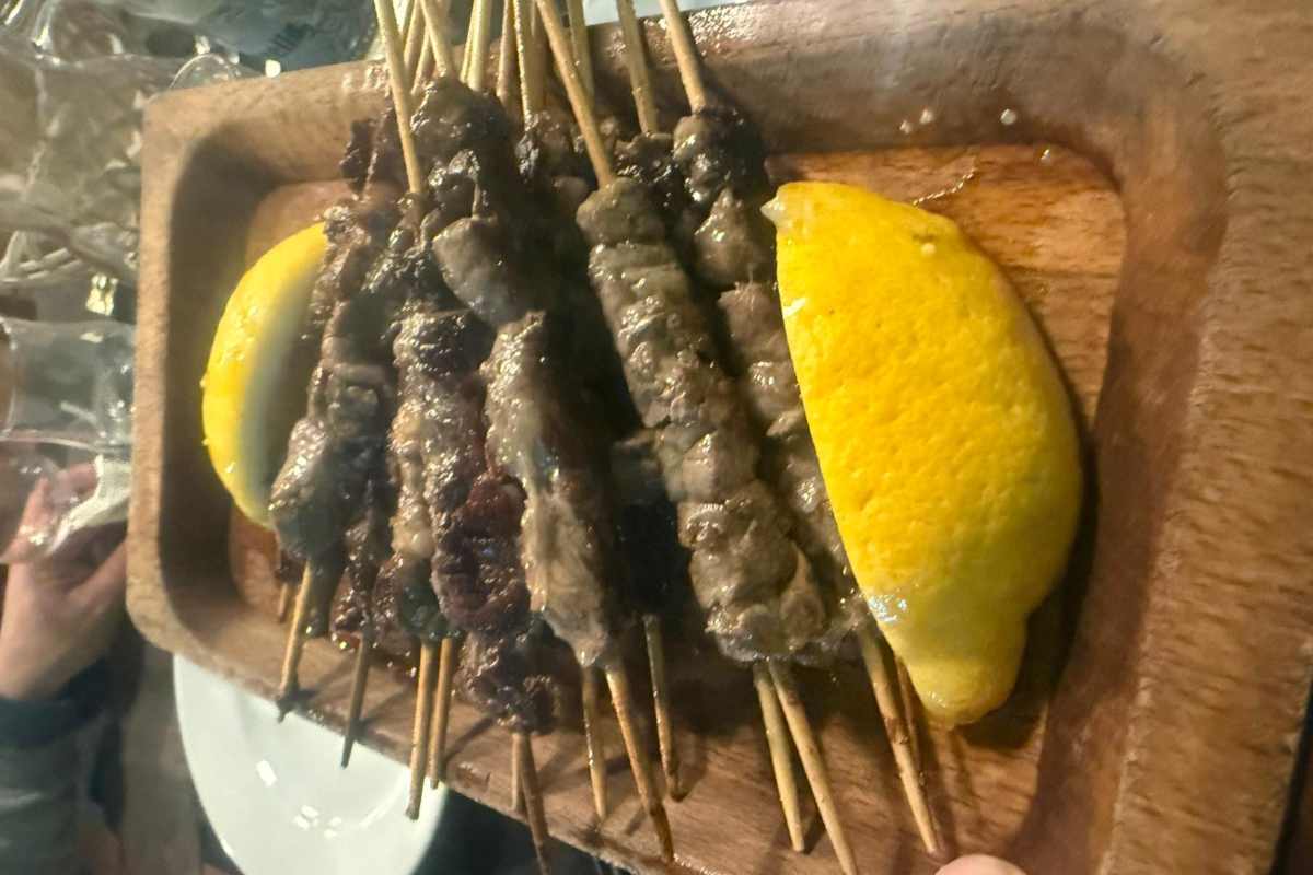 Un piatto di arrosticini