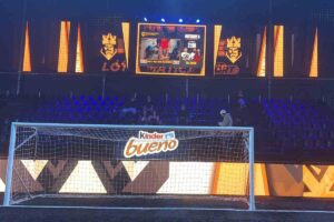 La Curva di un palazzetto dove si disputa la Kings League