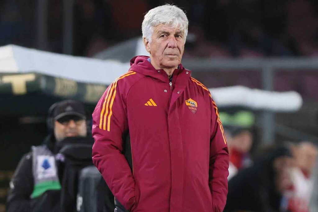 Gian Piero Gasperini pensieroso e preoccupato
