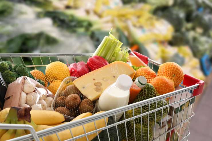 Carrello spesa pieno