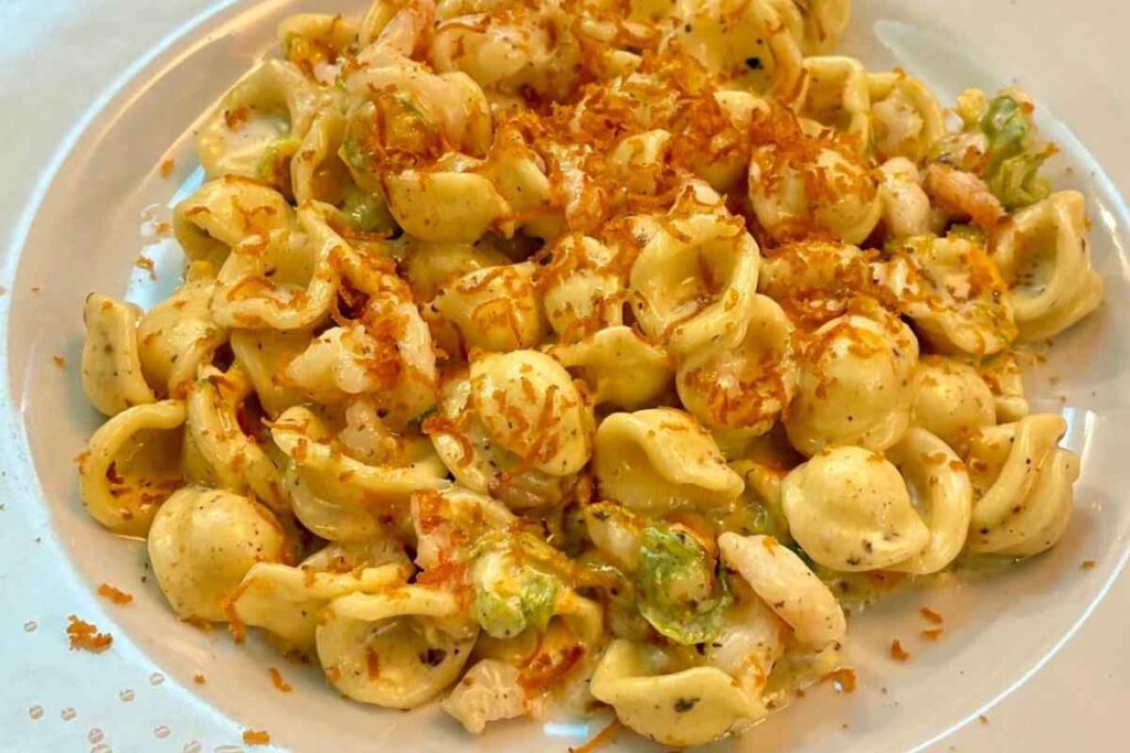Un piatto di orecchiette a l'Isola d'Oro