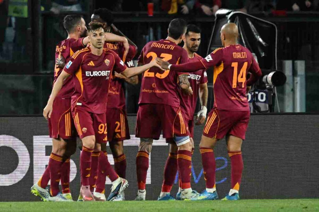 I tifosi della Roma esultano