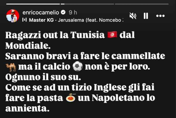 La storia di Camelio sulla Tunisia