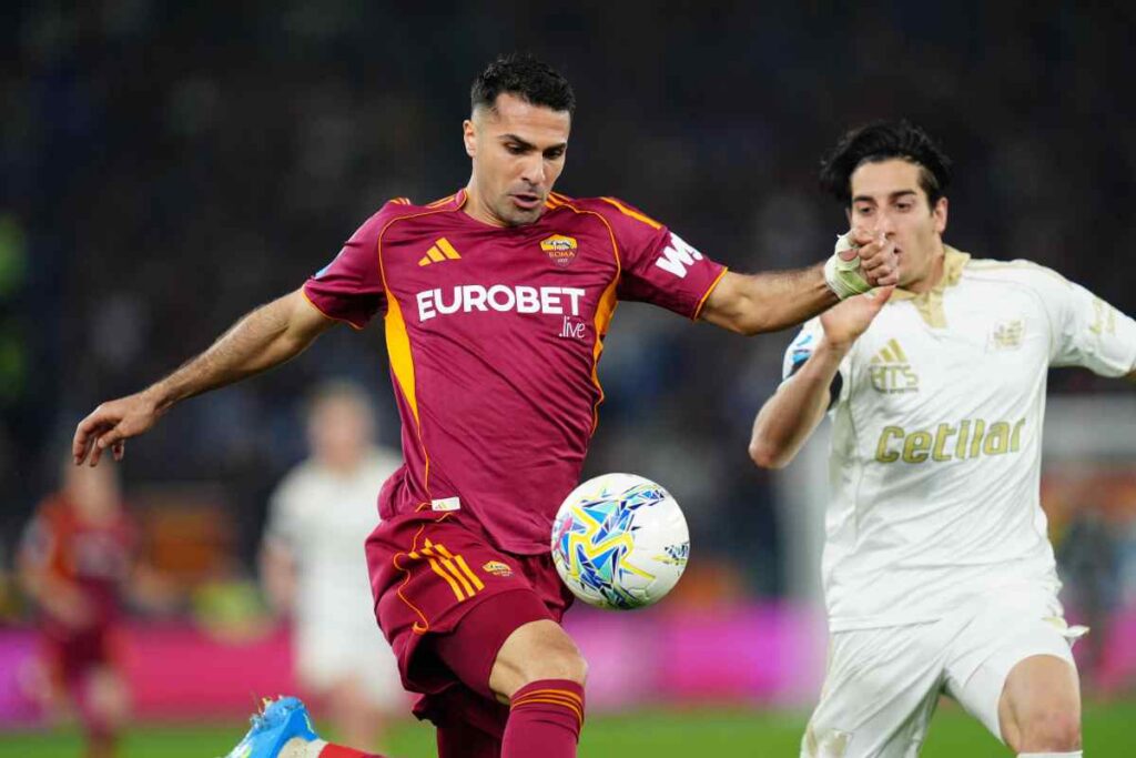 Celik in azione con la Roma